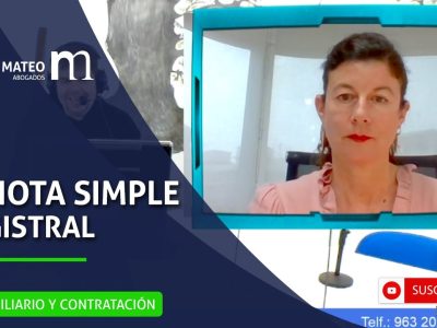 La nota simple registral abogado inmobiliario Valencia