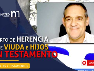 Reparto entre viuda e hijos sin testamento