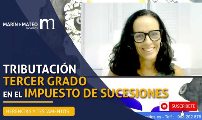 Tributar en tercer grado el impuesto de sucesiones