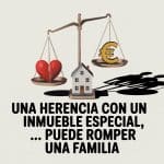 herencia con inmueble singular