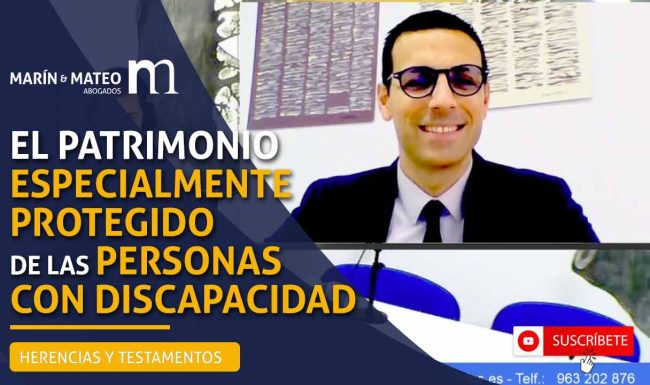 El patrimonio especialemnte protegido de las personas con discapacidad